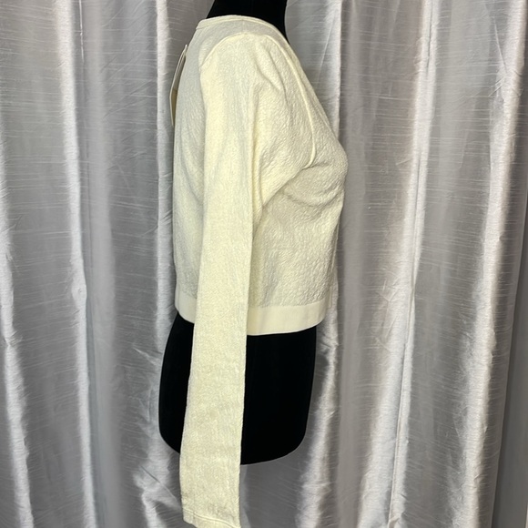 Fabletics River Seamless NWT Women’s XL Yellow Textured Cropped Long Sleeve Top - Picture 3 of 8